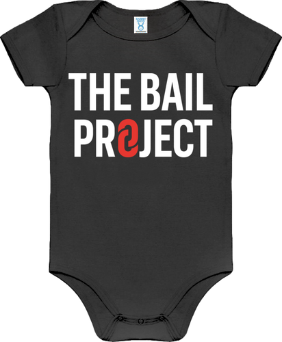 The Bail Project Stacked Logo Onesie