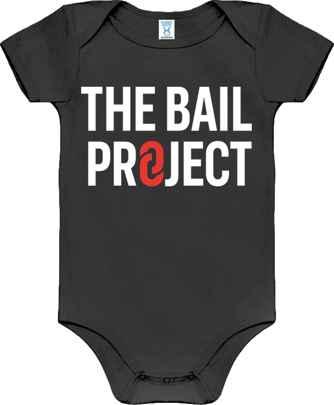The Bail Project Stacked Logo Onesie